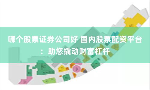 哪個股票證券公司好 國內股票配資平臺：助您撬動財富杠桿